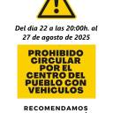 ¡¡𝐀𝐕𝐈𝐒𝐎!! 𝐏𝐑𝐎𝐇𝐈𝐁𝐈𝐃𝐎 𝐂𝐈𝐑𝐂𝐔𝐋𝐀𝐑 𝐏𝐎𝐑 𝐄𝐋 𝐂𝐄𝐍𝐓𝐑𝐎 𝐃𝐄𝐋 𝐏𝐔𝐄𝐁𝐋𝐎