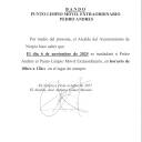 BANDO: Punto Limpio Móvil EXTRAORDINARIO PEDRO ANDRÉS