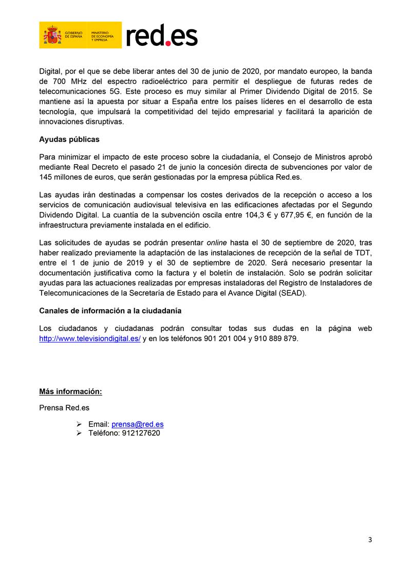 frecuencias TDT 2019 3