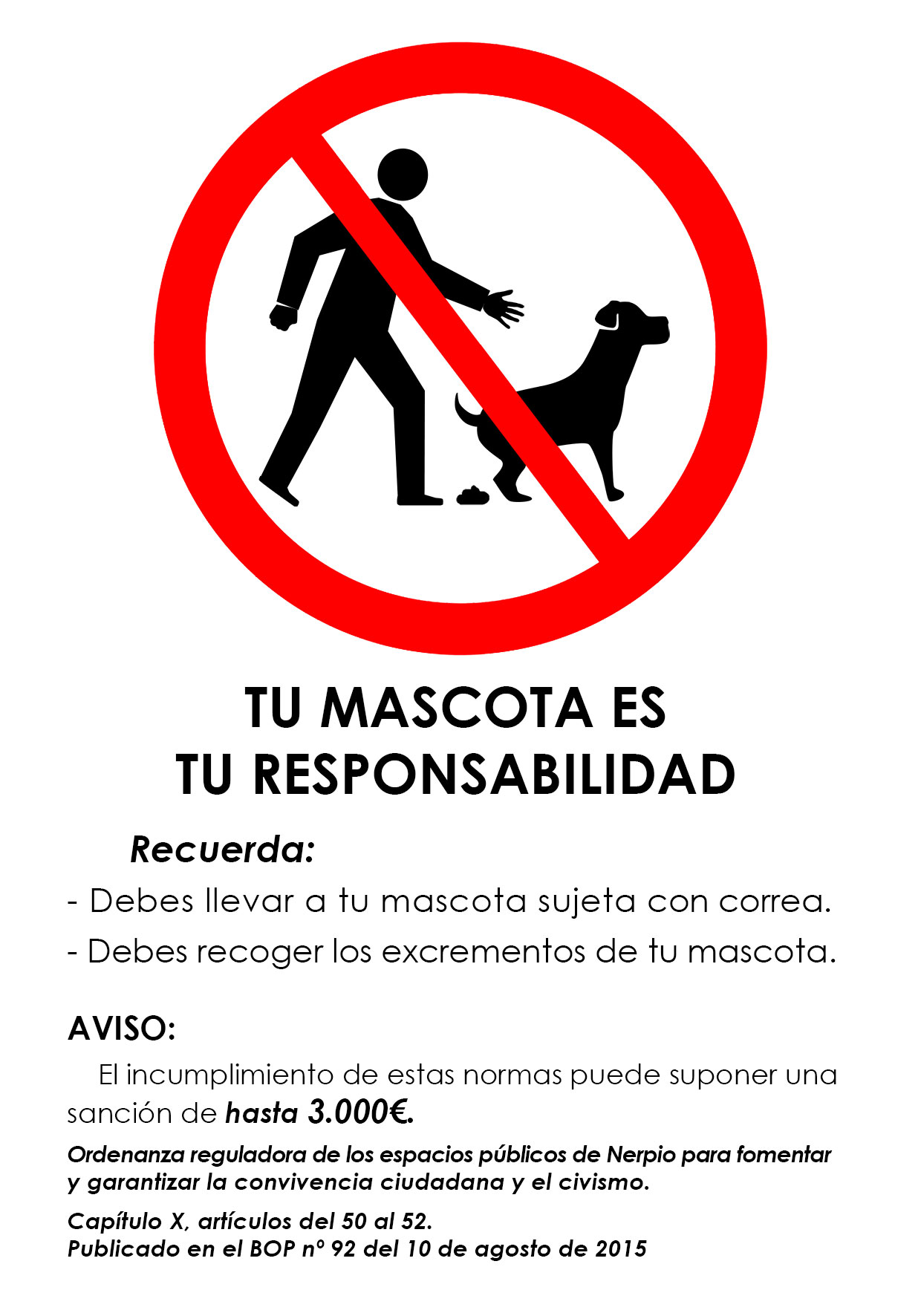 Tu mascota es tu responsabilidad